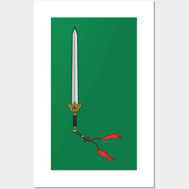 Sayoran's Sword Wall Art by maplefoot